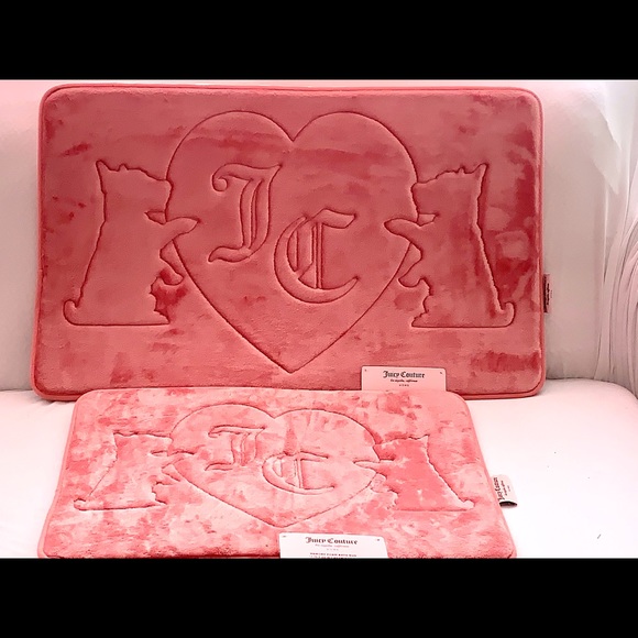 Juicy Couture Bath Nwt Juicy Couture Bundle Memory Foam Bath Rugs